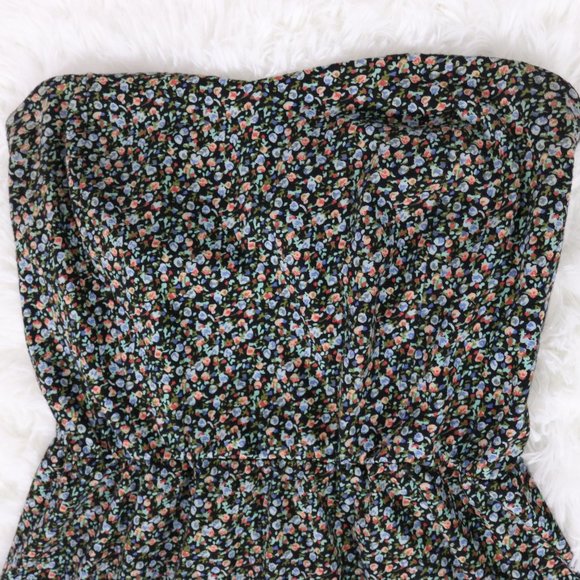 2/$20 element floral strapless mini dress b908 - Picture 4 of 6